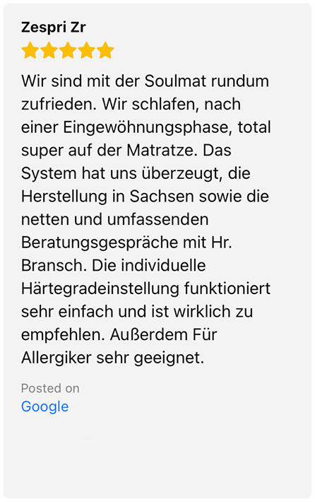 Empfehlung für Allergiker